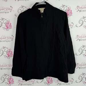 Exofficio zip up coat Women's Black Textured Jacket